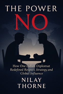 🔥 Nilay Thorne's The Power of NO | Jaishankar, Trump-India Relations 1 Book Cover for The Power of NO, written by Nilay Thorne, detailing Indian Diplomat S. Jaishankar's resolute stand.