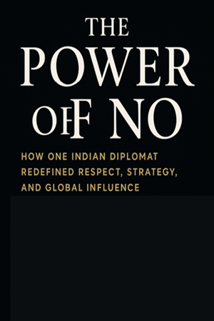 🔥 Nilay Thorne's The Power of NO | Jaishankar, Trump-India Relations 2 Nilay Thorne's The Power of NO book cover image, illustrating S. Jaishankar's decisive diplomatic stance.